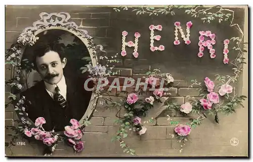 Cartes postales Fantaisie Prenom Henri