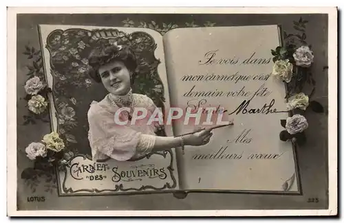 Cartes postales Fantaisie Prenom Marthe