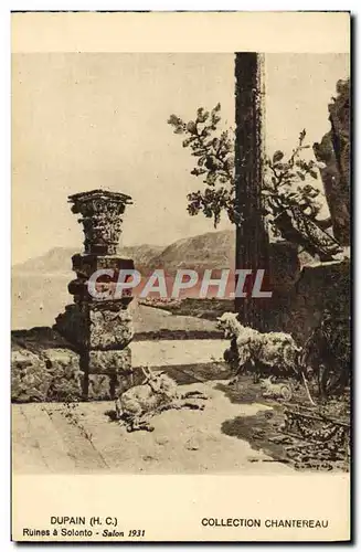 Ansichtskarte AK Chevre Dupain Ruines a Solonto Ssalon 1931 Chantereau