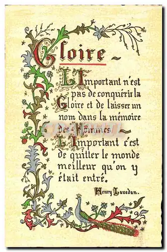 Cartes postales Gloire Henry Lauedan