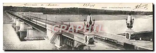 CARTE DOUBLE Bateau Peniche Briare Pont Canal