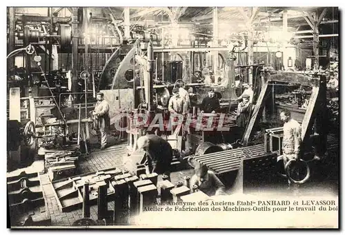 Cartes postales Foret Folklore Panhard et Levassor Atelier de fabrication des machines outils pour le travail du