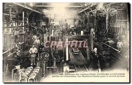 Ansichtskarte AK Panhard et Levassor Atelier de fabrication des machines outils pour le travail du bois