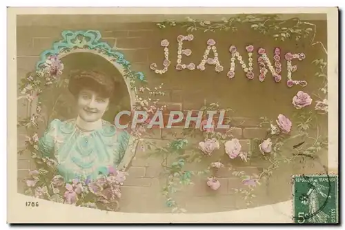 Cartes postales Fantaisie Prenom Jeanne