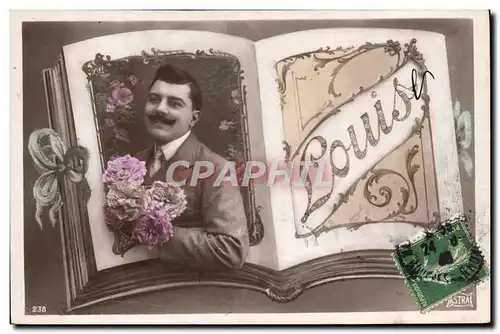 Cartes postales Fantaisie Prenom Louis