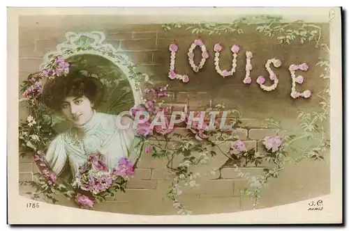 Cartes postales Fantaisie Prenom Louise