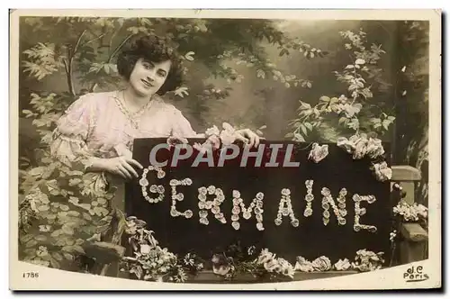 Cartes postales Fantaisie Prenom Germaine