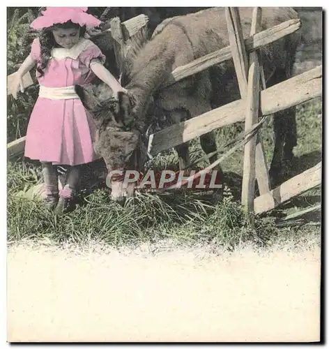 Cartes postales Ane Mule Enfant