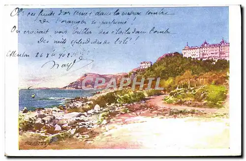 Cartes postales Fantaisie Illustrateur Le Cap Martin