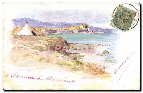 Cartes postales Fantaisie Illustrateur Antibes