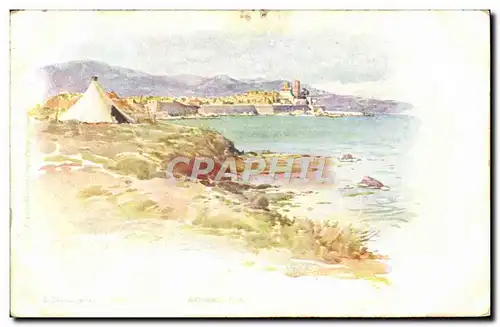 Cartes postales Fantaisie Illustrateur Antibes