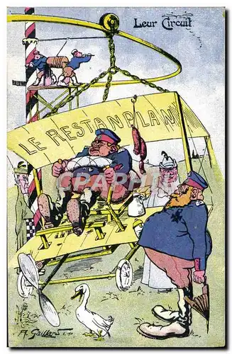 Cartes postales Militaria Le Restanplan Oies Avion