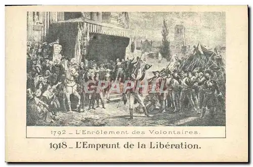 Cartes postales Militaria Emprunt de liberation