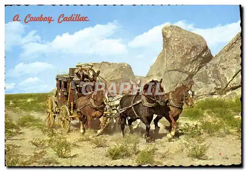 Cartes postales moderne Far West Cow Boy A cowboy Cadillac