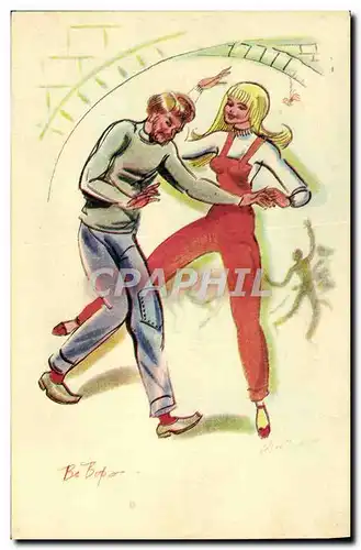 Cartes postales Fantaisie Danse Femme Be Bop par Alice Huertas