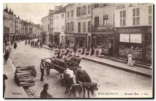 Cartes postales Folklore Remiremont Grande rue