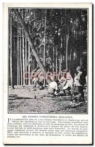 Cartes postales Folklore Les femmes forestieres anglaises
