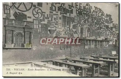 Cartes postales Toulon Ecole Rouviere L&#39atelier de Menuiserie