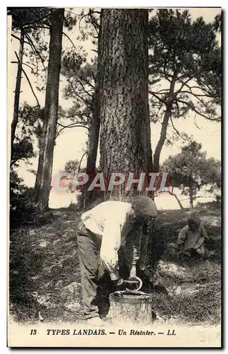 Ansichtskarte AK Folklore Types landais Un resinier