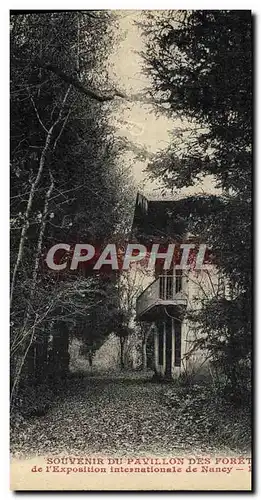 Cartes postales Pavillon des Forets de l&#39exposition internationale de Nancy 1909