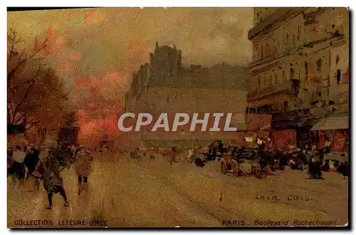 Cartes postales Fantaisie Illustrateur Luir Luigi Paris Boulevard Rochechouart