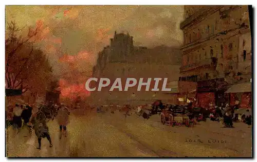 Cartes postales Fantaisie Illustrateur Luir Luigi Paris Boulevard Saint Michel