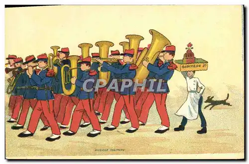 Cartes postales Fantaisie Militaria Musique militaire Godiveau