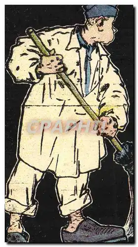 Cartes postales Fantaisie Militaria la corvee