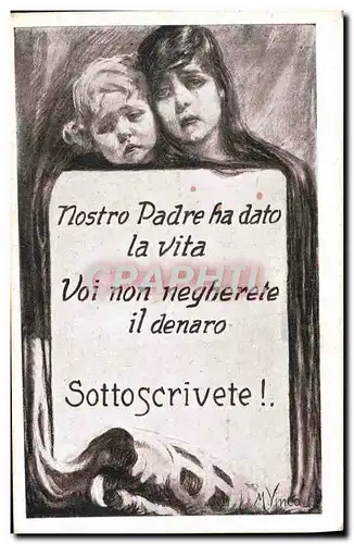 Ansichtskarte AK Fantaisie Militaria Enfants Emprunt Italie Italia