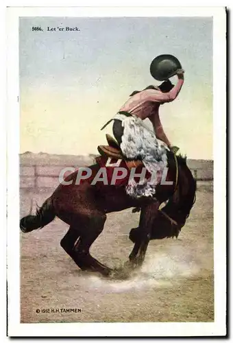 Ansichtskarte AK Far West Cow Boy Indiens Rodeo