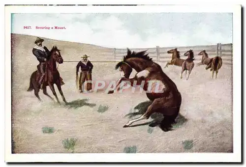 Cartes postales Far West Cow Boy Indiens Rodeo