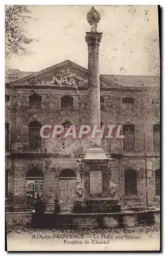 Cartes postales Far West Cow Boy Indiens Aix en Provence La halle aux grains Fronton de Chastel Buffao Bull