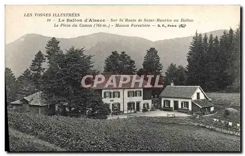 Ansichtskarte AK Foret Les Vosges Le Ballon d&#39Alsace Sur la route de Saint Maurice au Ballon Le plein du canon