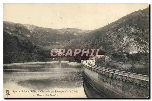 Ansichtskarte AK Foret Renaison Chaussee du barrage de la Tache et Maison des gardes