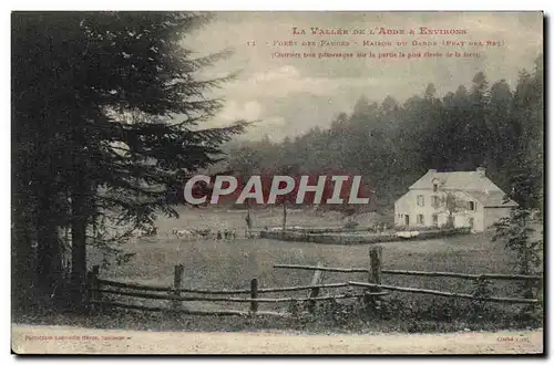 Cartes postales Foret la vallee de l&#39Aude et environs Foret des Fanges Maison du garde