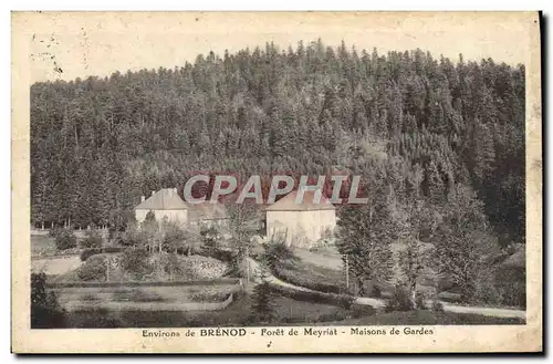 Cartes postales Foret Environs de Brenod Foret de Meyriat Maisons des gardes