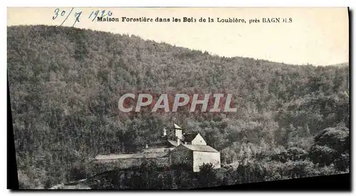 Cartes postales Foret Maison forestiere dans les bois de la Loubiere pres Bagnols