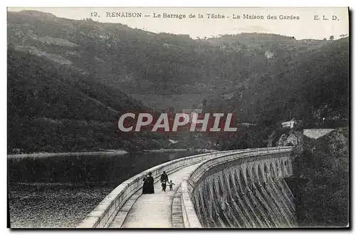 Cartes postales Foret Renaison Le barrage de la Tache La maison des gardes