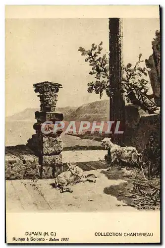 Ansichtskarte AK Chevre Dupaiin chantereau Ruines a Solonto Salon 1931