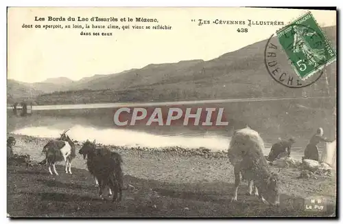 Ansichtskarte AK Chevre Les bords du lac d&#39Issarles et le Mezenc Cevennes