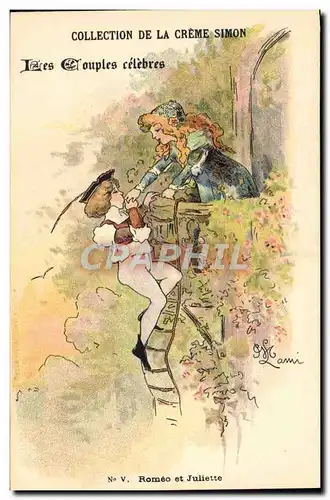 Ansichtskarte AK Fantaisie Illustrateur Lami Collection de la Creme Simon Romeo et Juliette