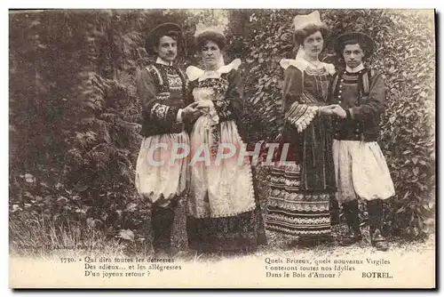 Cartes postales Folklore Botrel Danse