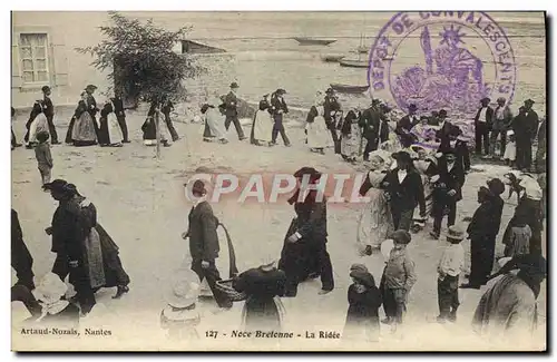 Cartes postales Folklore Noce bretonne La ridee Mariage