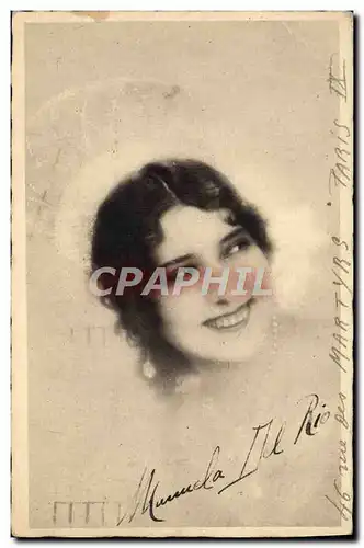 Cartes postales moderne Cinema Dedicacee Manuela del Rio