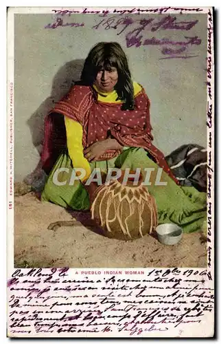 Cartes postales Far West Cow Boy A Pueblo Indian woman