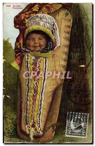 Ansichtskarte AK Far West Cow Boy Indian papoose