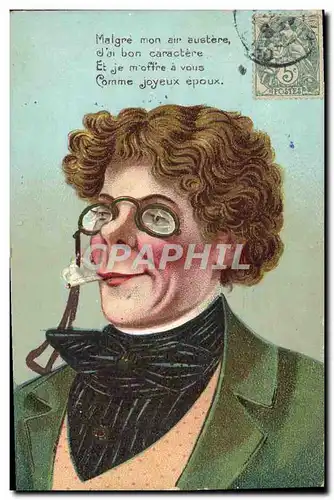 Cartes postales Tabac Homme a la cigarette