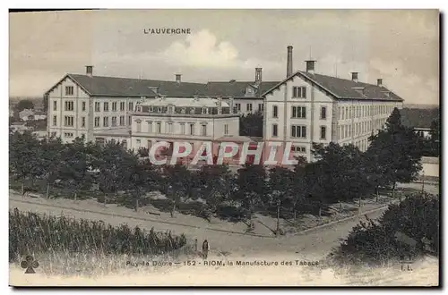 Cartes postales Tabac Riom Manufacture de tabacs