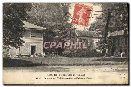 Cartes postales Foret Paris Bois de Boulogne Bureaux de l&#39administration et maison des gardes