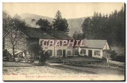 Ansichtskarte AK Foret Ballon d&#39Alsace Le plein du canon Maison du garde